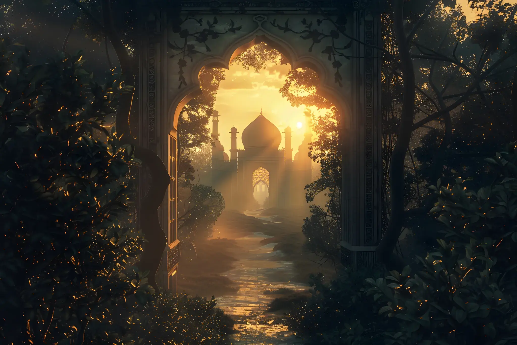 A garden archway
